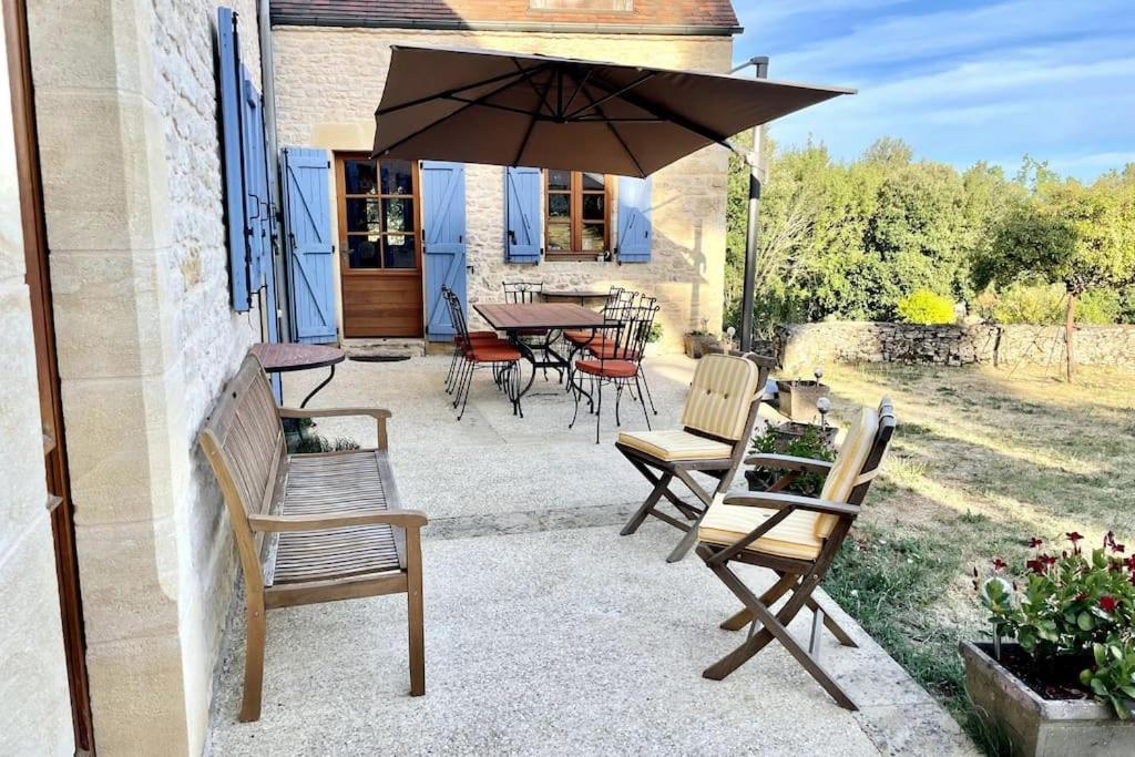 Charming 19Th Century Farmhouse With Pool Vitrac  Kültér fotó